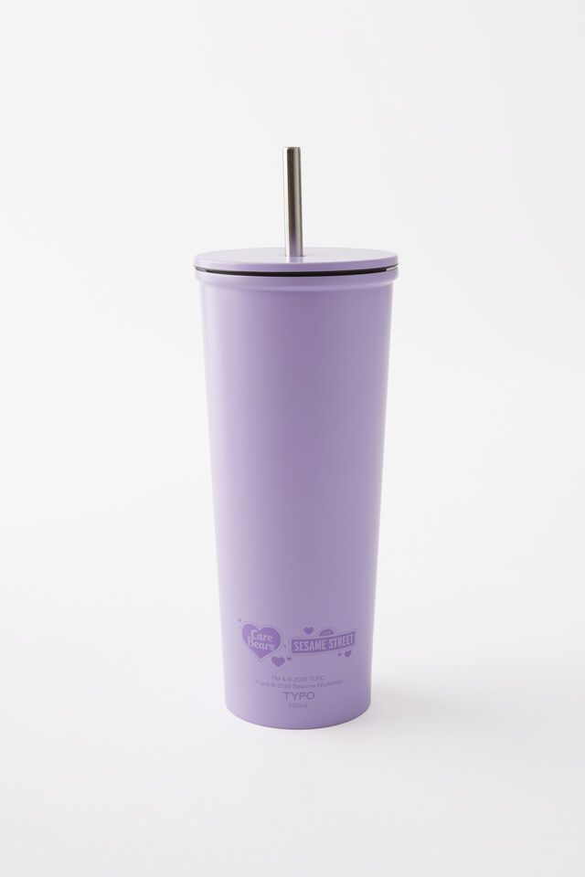 Collab Metal Smoothie Cup, LCN CST CBxSS SHARE BEAR AND COOKIE MONSTER