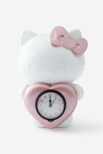 Collab Desk Clock, LCN SAN HELLO KITTY HEART