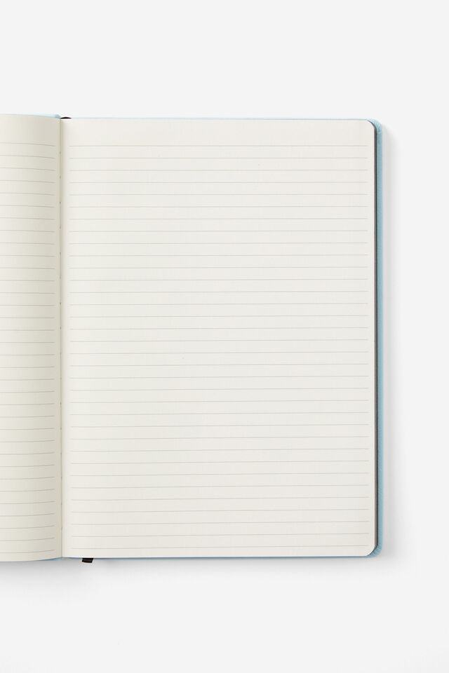 Personalised A4 Buffalo Journal, ARCTIC BLUE