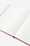 Personalised Metro B5 Hard Lined Notebook, Cabernet - alternate image 3