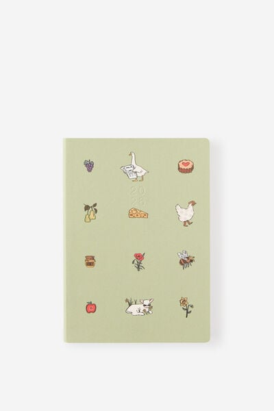 2026 B6 Weekly Soft Metro Diary, Little Treats Bay Leaf