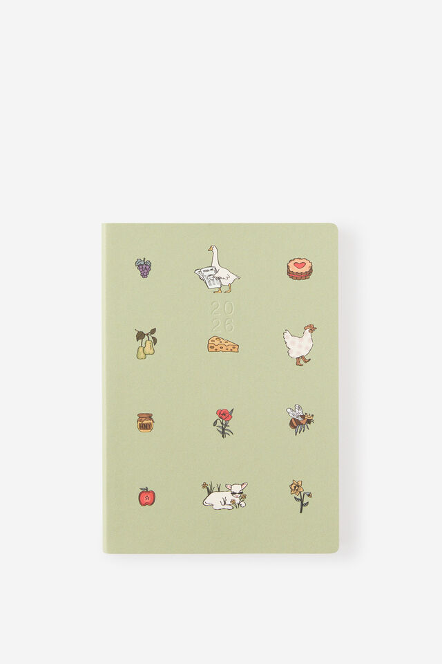 2026 B6 Weekly Soft Metro Diary, Little Treats Bay Leaf