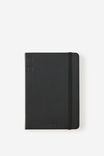 Personalised B6 Hard Cover Plain Notebook, BLACK - alternate image 1