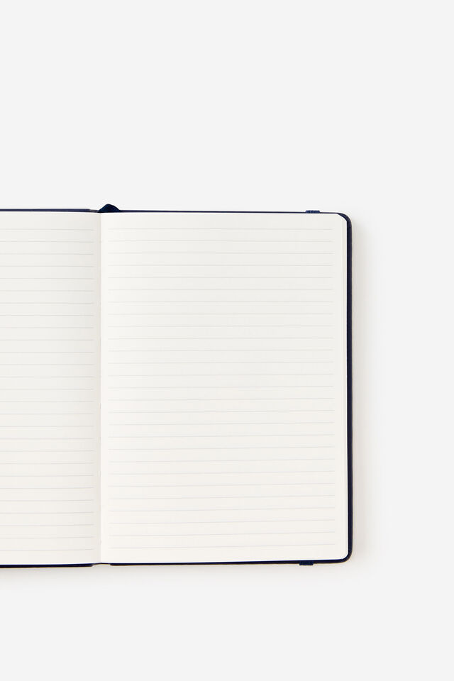 Metro B6 Hard Lined Notebook, Midnight Ink