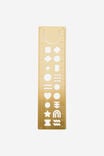 15Cm Metal Stencil Ruler, ICONS - alternate image 3