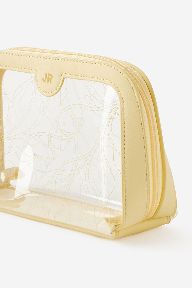 Personalised Makeup Case, MIRA FOLIAGE LIMONCELLO