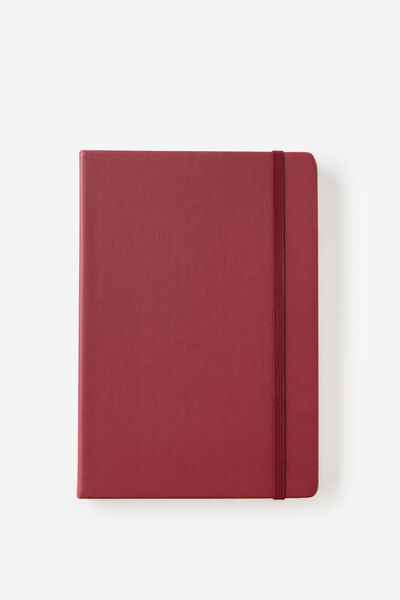 Metro A5 Hard Dot Notebook, Cabernet