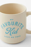 Daily Mug, FAVOURITE KID ECRU/BLUE - alternate image 2