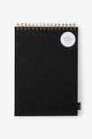 A4 Spiral Watercolour Book, BLACK - alternate image 1