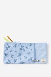 30Cm Canvas Pencil Case, BOUQUET DITSY BLUE SKIES - alternate image 2