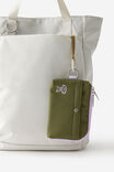 Personalised Mode Zip Pocket, OLIVE - example image 2