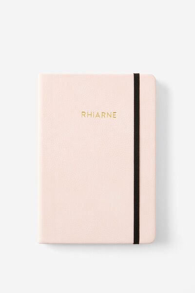 Personalised A5 Buffalo Journal, BALLET BLUSH