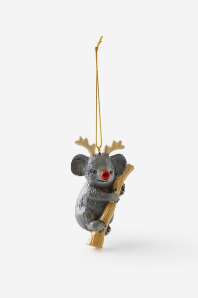 Resin Christmas Ornament, RUDOLPH KOALA