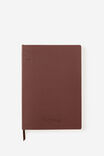Personalised A5 Soft Cover Lined Notebook, ESPRESSO - example image 1