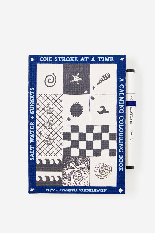 A5 Stitch Bound Colouring Book, OCEANA