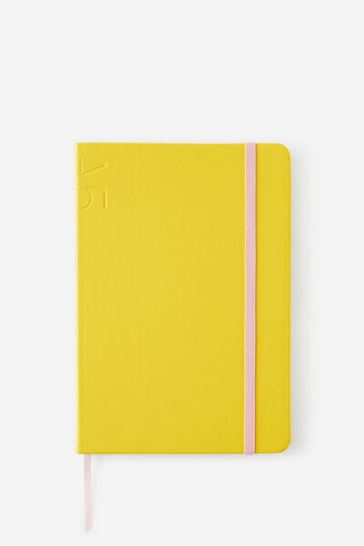 A5 Hard Lined Notetaker Notebook, WASABI STRAWBERRY MILK