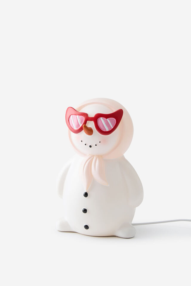 Christmas Resin Lamp, MRS SNOW