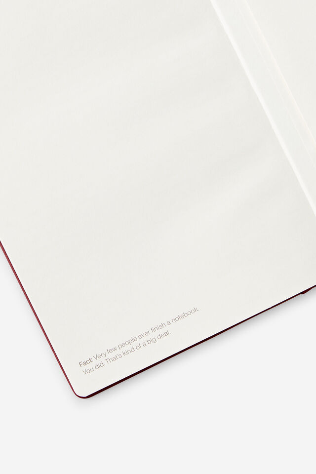 Personalised Metro A5 Hard Lined Notebook, Cabernet
