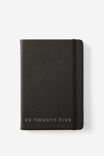 Personalised 2025 A5 Weekly Buffalo Diary, BLACK - alternate image 1