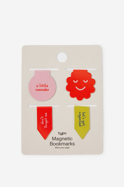 Magnetic Bookmarks 4Pk, LITTLE REMINDERS