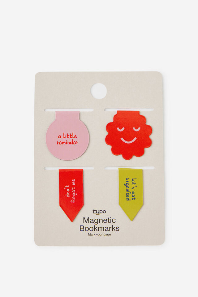 Magnetic Bookmarks 4Pk, LITTLE REMINDERS