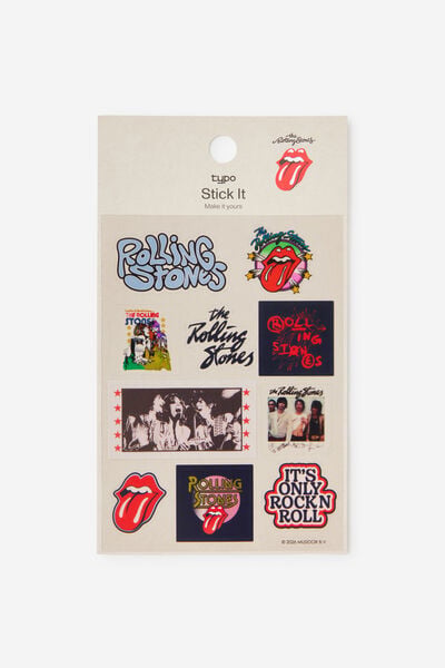 Collector Sticker Sheet, LCN BRA ROLLING STONES