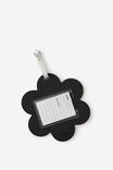 Shaped Luggage Tag, DAISY/BLACK - alternate image 2
