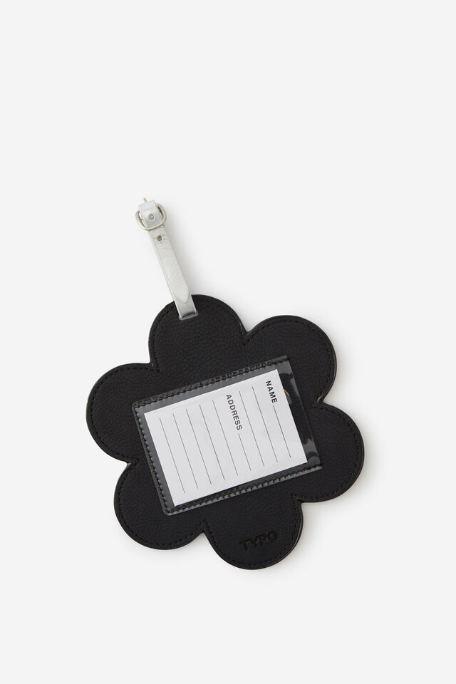 Shaped Luggage Tag, DAISY/BLACK