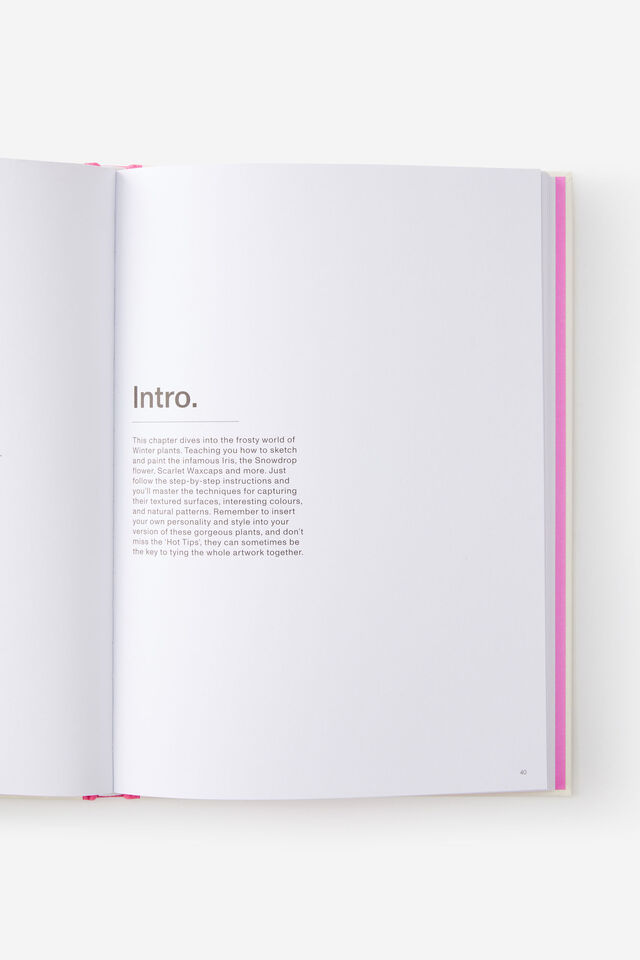 A4 Luxe Upskill Activity Journal, WATERCOLOUR FLOWERS & PLANTS
