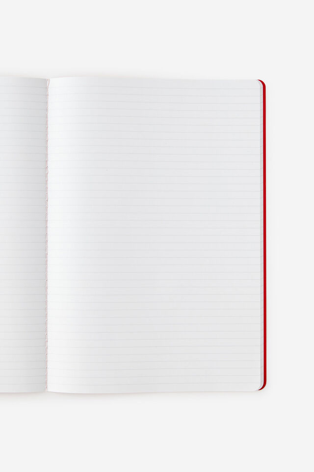 A4 Stitch Notebook, SWEET RED