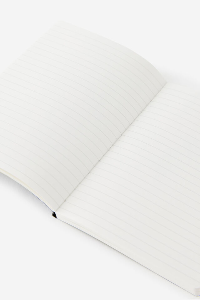 Personalised B6 Soft Cover Lined Notebook, BLACK