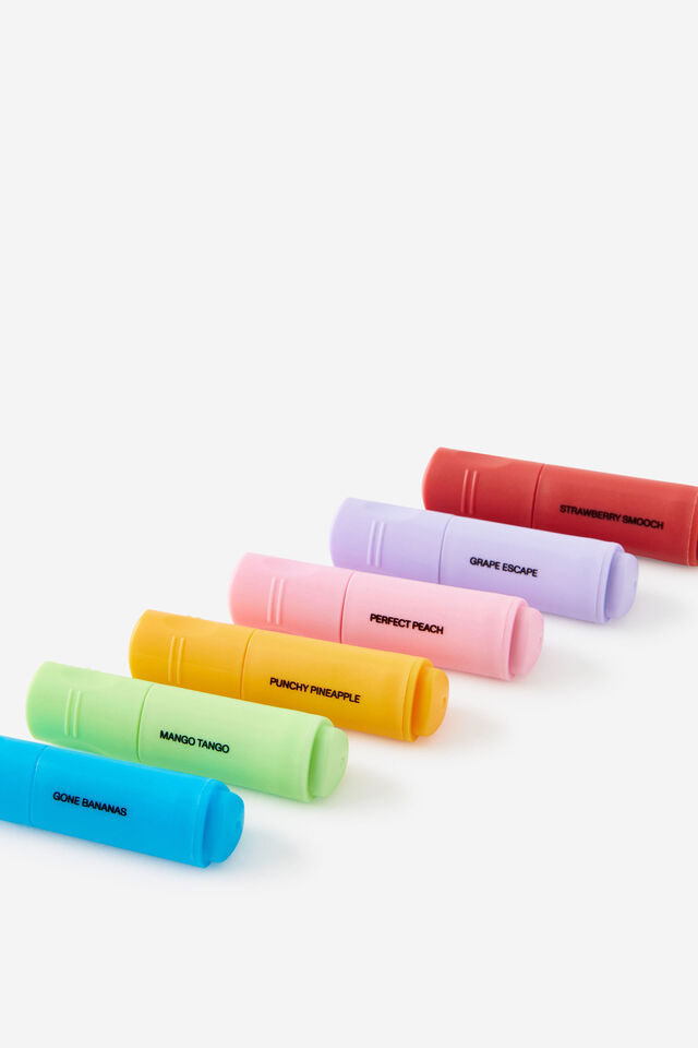 Mini Highlighters Ice Cream 6Pk, PASTELS