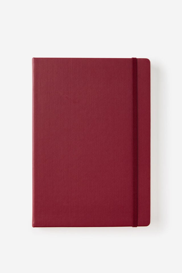 Metro B5 Hard Plain Notebook, Cabernet