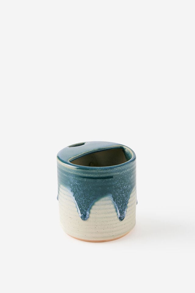 Glazed Ceramic Travel Cup Short, NORTH SEA