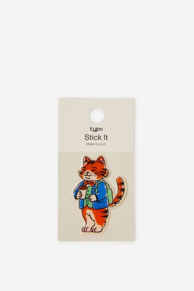 Jumbo Stick It, SMART COFFEE CAT