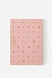 2026 Loft A5 Weekly Diary, Pink Clay Pansy - alternate image 1