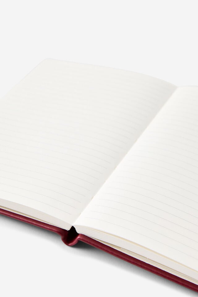 Metro B6 Hard Lined Notebook, Cabernet