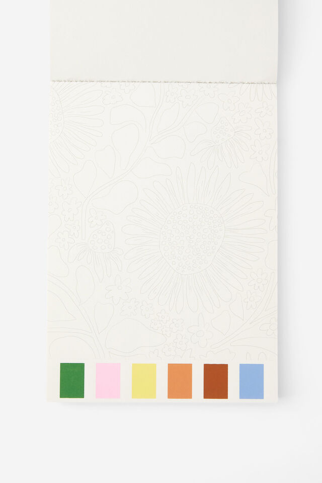 Large Watercolour Paint Pad, SUNFLOWERS