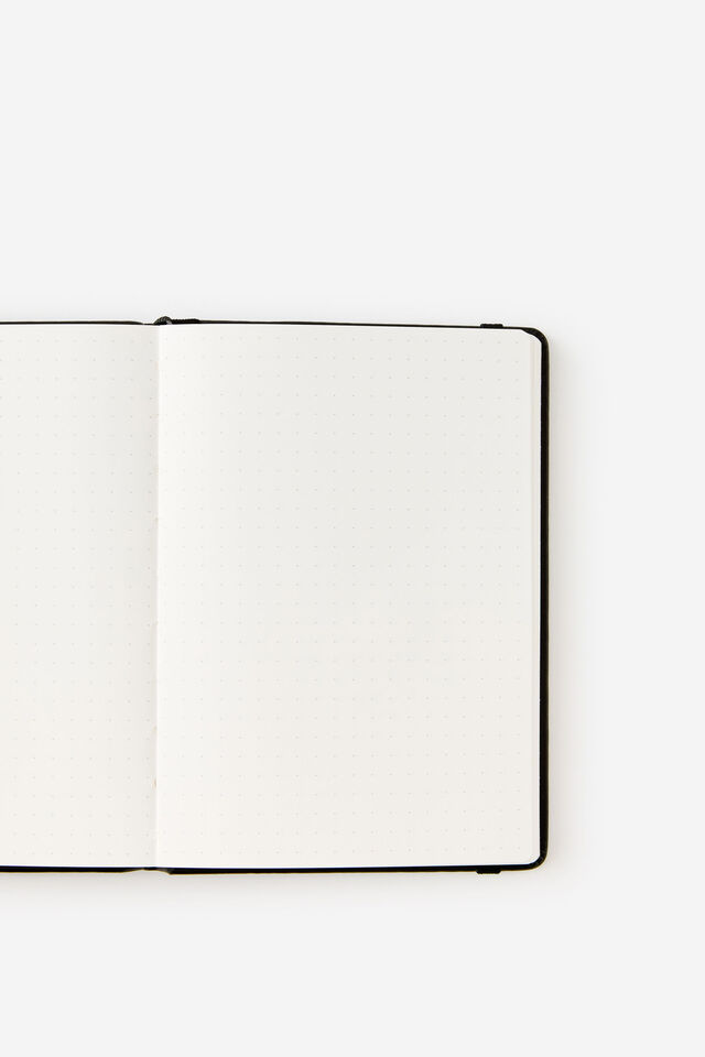 Metro B6 Hard Dot Notebook, Black