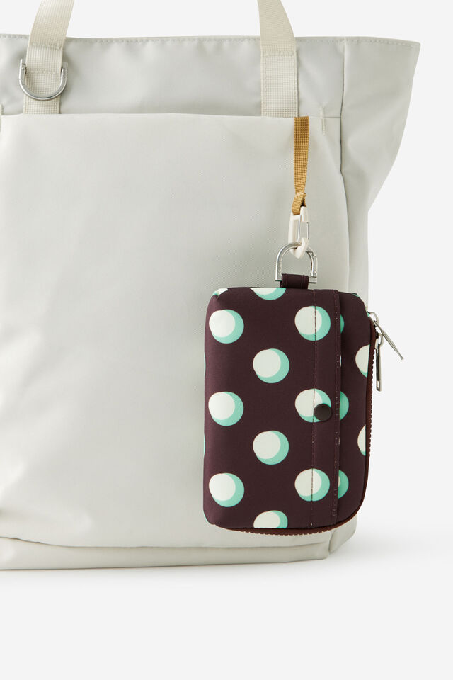 Mode Zip Pocket, ESPRESSO POLKA