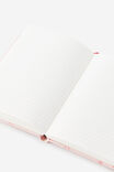 Personalised Metro B6 Hard Lined Notebook, Ditsy Pansy Pink Clay - alternate image 3