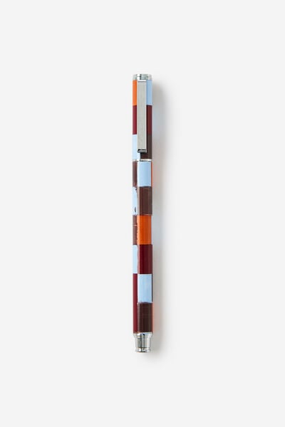 Print Play Rollerball Capped Pen, PAINTED CHECK