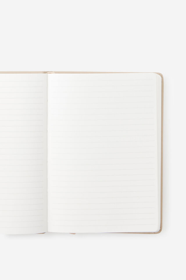 Personalised Metro B6 Hard Lined Notebook, Chai