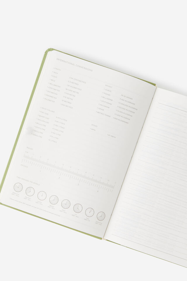 2026 B6 Daily Hard Metro Diary, Little Treats Bay Leaf