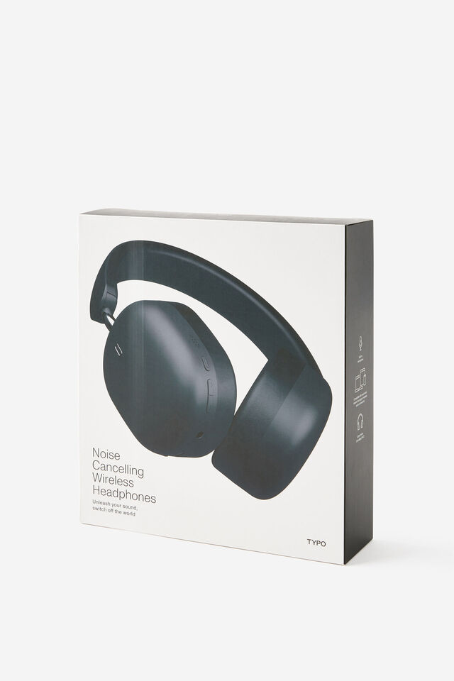 Noise Cancelling Wireless Headphone, BLACK