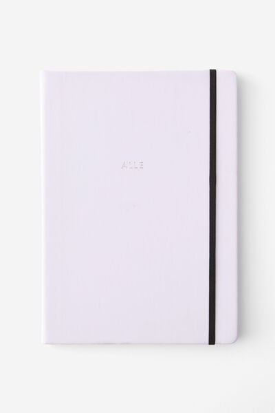 A4 Personalised Buffalo Journal, PASTEL LAVENDER SM