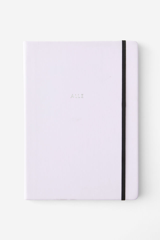 A4 Personalised Buffalo Journal, PASTEL LAVENDER SM