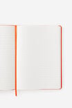 B5 Hard Lined Notetaker Notebook, LAVA RED - example image 2