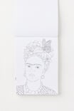 Lcn Mini Colouring Pad, LCN FRK FRIDA KAHLO FLAMING HEART - alternate image 5