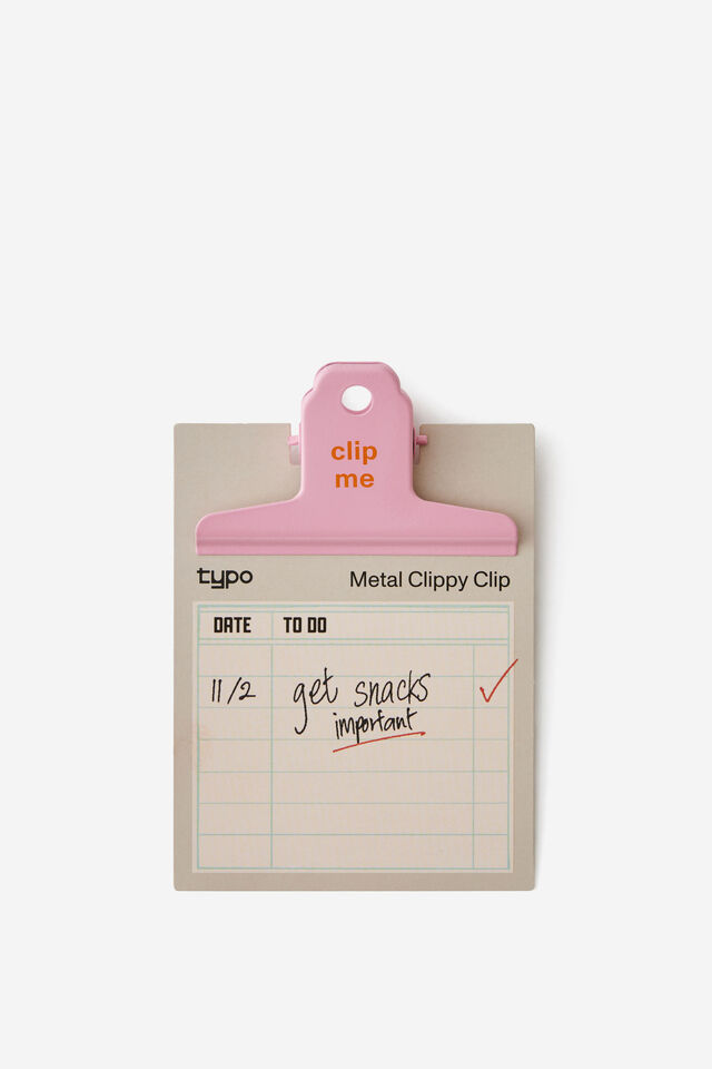 Metal Clippy Clip, STRAWBERRY MILK